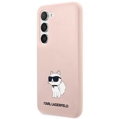 Karl Lagerfeld KLHCS23MSNCHBCP S23+ S916 hardcase różowy|pink Silicone Choupette hind ja info | Telefoni kaaned, ümbrised | kaup24.ee