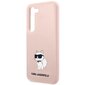 Karl Lagerfeld KLHCS23MSNCHBCP S23+ S916 hardcase różowy|pink Silicone Choupette hind ja info | Telefoni kaaned, ümbrised | kaup24.ee