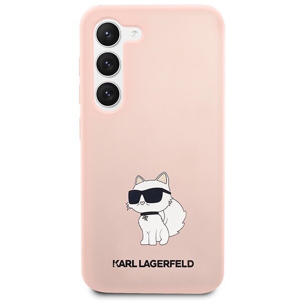 Karl Lagerfeld KLHCS23MSNCHBCP S23+ S916 hardcase różowy|pink Silicone Choupette цена и информация | Telefoni kaaned, ümbrised | kaup24.ee