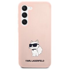 Karl Lagerfeld KLHCS23SSNCHBCP S23 S911 hardcase różowy|pink Silicone Choupette hind ja info | Telefoni kaaned, ümbrised | kaup24.ee