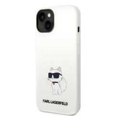Karl Lagerfeld KLHMP14SSNCHBCH iPhone 14 6,1" hardcase biały|white Silicone Choupette MagSafe hind ja info | Telefoni kaaned, ümbrised | kaup24.ee