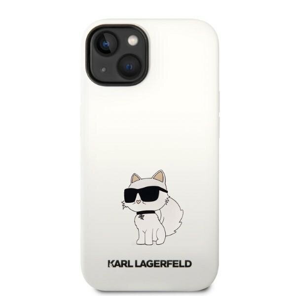 Karl Lagerfeld KLHMP14SSNCHBCH iPhone 14 6,1" hardcase biały|white Silicone Choupette MagSafe hind ja info | Telefoni kaaned, ümbrised | kaup24.ee