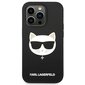 Karl Lagerfeld KLHMP14XSLCHBK iPhone 14 Pro Max 6,7" hardcase czarny|black Silicone Choupette Head Magsafe hind ja info | Telefoni kaaned, ümbrised | kaup24.ee