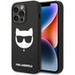 Karl Lagerfeld KLHMP14XSLCHBK iPhone 14 Pro Max 6,7" hardcase czarny|black Silicone Choupette Head Magsafe hind ja info | Telefoni kaaned, ümbrised | kaup24.ee