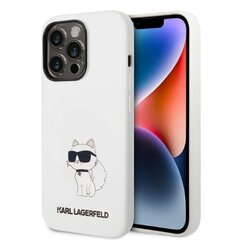 Karl Lagerfeld KLHMP14XSNCHBCH iPhone 14 Pro Max 6,7" hardcase biały|white Silicone Choupette MagSafe цена и информация | Чехлы для телефонов | kaup24.ee