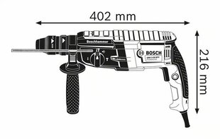 Bosch GBH 2-28 F Professional 880 W 900 RPM SDS Plus цена и информация | Перфораторы | kaup24.ee