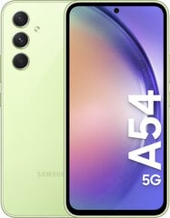 Samsung Galaxy A54 5G 8/256GB Light Green SM-A546BLGDEUE цена и информация | Мобильные телефоны | kaup24.ee