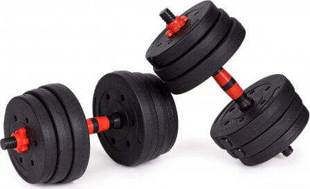 Modernhome Adjustable dumbbells 2x 20kg barbell set 40kg bar hind ja info | Hantlid, kangid, raskused | kaup24.ee