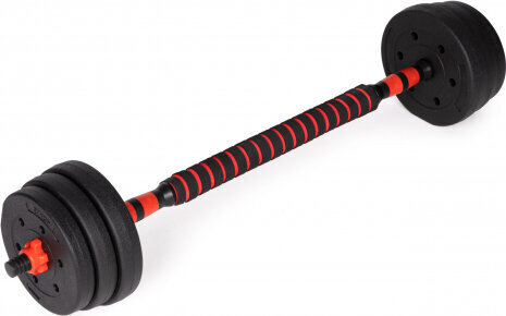 Modernhome Adjustable dumbbells 2x 20kg barbell set 40kg bar цена и информация | Hantlid, kangid, raskused | kaup24.ee