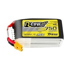 Tattu baterija Gens Ace R-Line 750MAH 14,8V 95C 4S1P XT30 цена и информация | Аккумуляторы | kaup24.ee