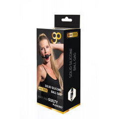 Gp premium solid silicone ball gag black цена и информация | БДСМ и фетиш | kaup24.ee