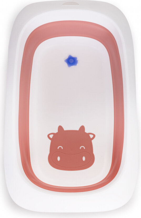 Ecotoys Baby bath pink folding bathtub with drain - Fudge hind ja info | Vannitooted | kaup24.ee
