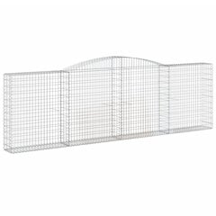 vidaXL kaarekujulised gabioonkorvid 9 tk, 400x30x120/140 cm, raud hind ja info | Aiad ja tarvikud | kaup24.ee