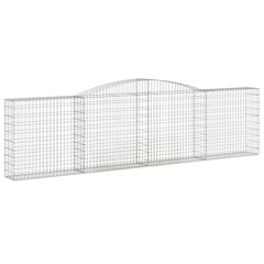 vidaXL kaarekujulised gabioonkorvid 3 tk, 400x30x100/120 cm, raud hind ja info | Aiad ja tarvikud | kaup24.ee