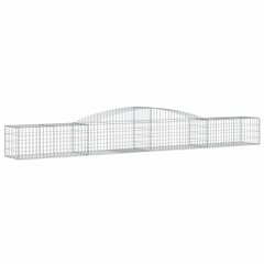 vidaXL kaarekujulised gabioonkorvid 9 tk, 400x50x40/60 cm, raud hind ja info | Aiad ja tarvikud | kaup24.ee