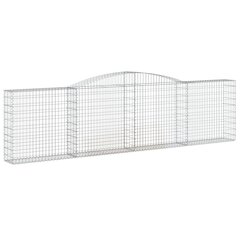 vidaXL kaarekujulised gabioonkorvid 9 tk, 400x30x100/120 cm, raud hind ja info | Aiad ja tarvikud | kaup24.ee