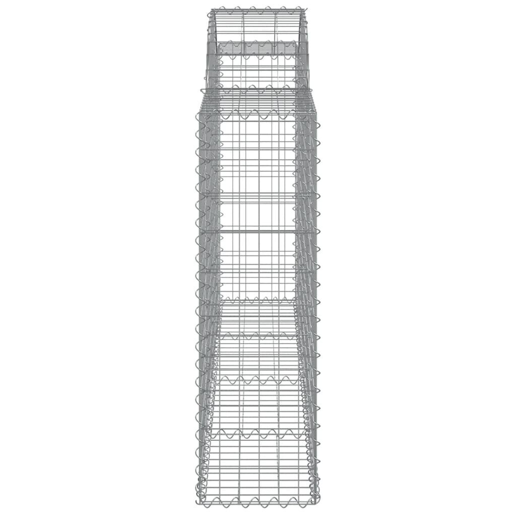 vidaXL kaarekujulised gabioonkorvid 15 tk, 200x30x100/120 cm, raud hind ja info | Aiad ja tarvikud | kaup24.ee