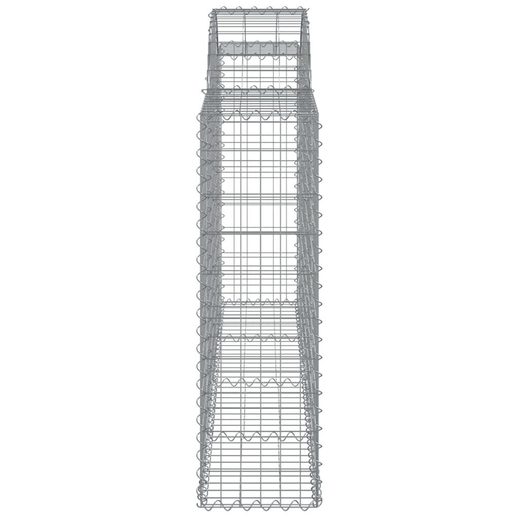 vidaXL kaarekujulised gabioonkorvid 4 tk, 200x30x100/120 cm, raud hind ja info | Aiad ja tarvikud | kaup24.ee