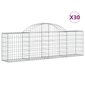 vidaXL kaarekujulised gabioonkorvid 30 tk, 200x30x60/80 cm, raud hind ja info | Aiad ja tarvikud | kaup24.ee