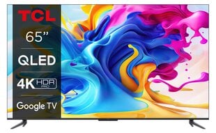 TV Set TCL 65'' 4K/Smart QLED 3840x2160 2 GB Wireless LAN Bluetooth Google TV цена и информация | Телевизоры | kaup24.ee