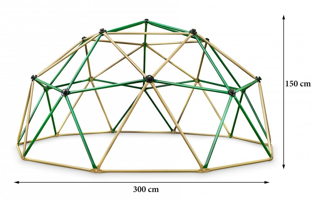 HyperMotion laste ronimiskuppel XXL, geokuppel, aiamänguväljak, läbimõõt: 3m цена и информация | Mänguväljakud, mängumajad | kaup24.ee