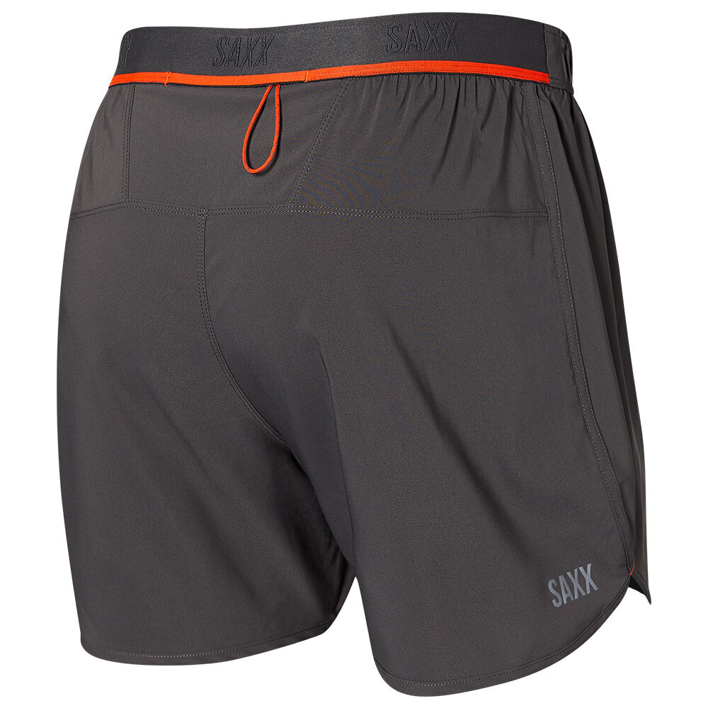 Meeste lühikesed püksid, Saxx Hightail 2n1 Run Short 5", Grafiit 66764-601 hind ja info | Meeste spordiriided | kaup24.ee