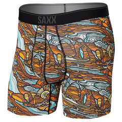 Meeste bokserid, Saxx Quest Qdm Boxer Brief Fly, Multi - Carved Landscape 66755-600 hind ja info | Meeste aluspesu | kaup24.ee