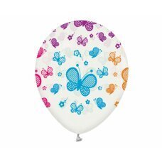 Õhupallid liblikaga, 5 tk 12398 hind ja info | Õhupallid | kaup24.ee
