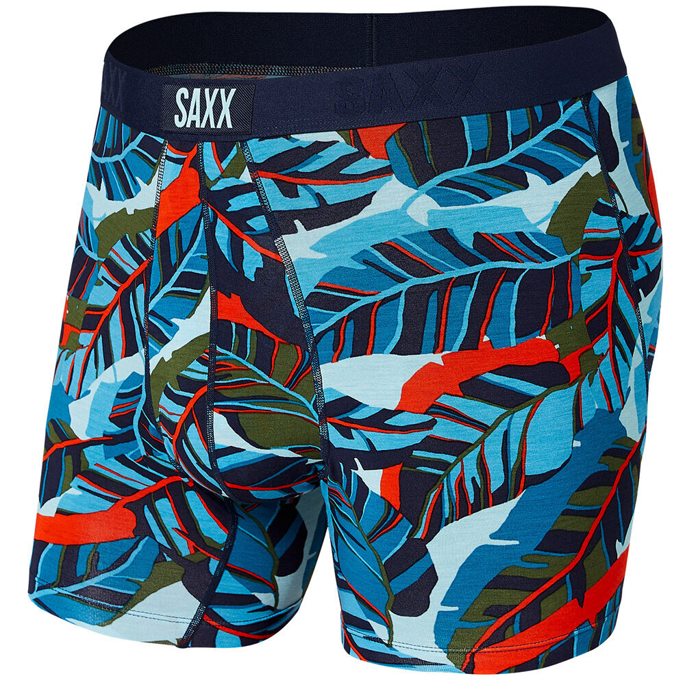 Meeste bokserid, Saxx Vibe Boxer Brief, Sinine - Leafs 65119-601 hind ja info | Meeste aluspesu | kaup24.ee