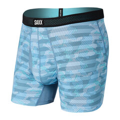 Meeste bokserid, Saxx Droptemp Cool Mesh Boxer Brief Fly, Marine - Ice Shelf Camo 65122-600 hind ja info | Meeste aluspesu | kaup24.ee