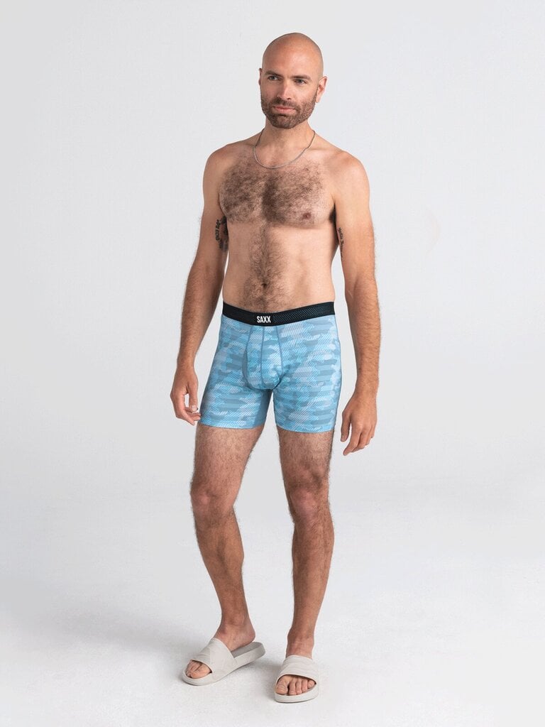 Meeste bokserid, Saxx Droptemp Cool Mesh Boxer Brief Fly, Marine - Ice Shelf Camo 65122-600 hind ja info | Meeste aluspesu | kaup24.ee