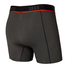 Meeste bokserid, Saxx Kinetic Mesh Boxer Brief, Hall - Feed Stripe 65123-600 цена и информация | Мужские трусы | kaup24.ee