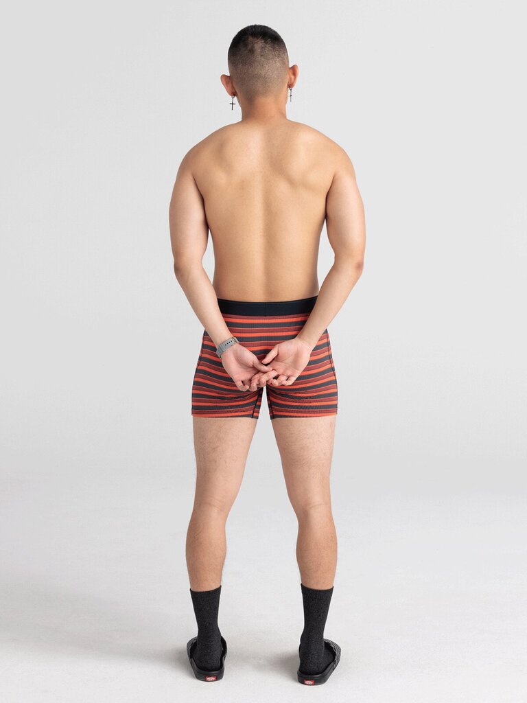 Meeste bokserid, Saxx Quest Qdm Boxer Brief Fly, Punane - Solar Stripe 65128-601 цена и информация | Meeste aluspesu | kaup24.ee