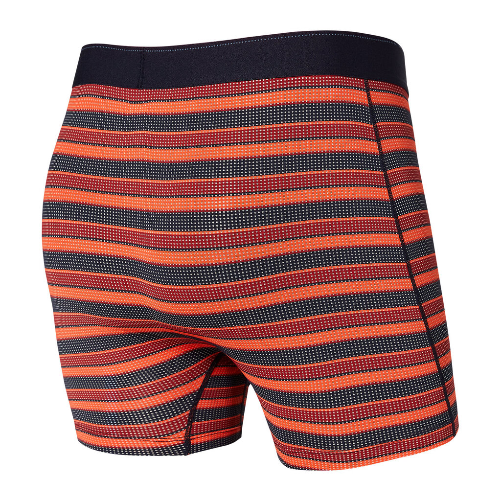 Meeste bokserid, Saxx Quest Qdm Boxer Brief Fly, Punane - Solar Stripe 65128-601 hind ja info | Meeste aluspesu | kaup24.ee