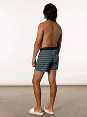 Meeste bokserid, Saxx Quest Boxer Brief Fly, Roheline - Sunrise Stripe 64653-600 цена и информация | Мужские боксеры | kaup24.ee