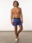 Meeste bokserid, Saxx Hot Shot Boxer Brief Fly, sinine - Iceberg Stripe 64709-386 hind ja info | Meeste aluspesu | kaup24.ee