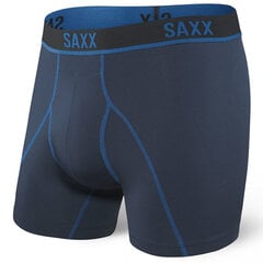 Meeste bokserid, Saxx Kinetic Mesh Boxer Brief, Navy/City Sinine 63695-601 цена и информация | Мужские трусы | kaup24.ee