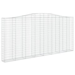 vidaXL kaarekujulised gabioonkorvid 3 tk, 400x30x180/200 cm, raud hind ja info | Aiad ja tarvikud | kaup24.ee