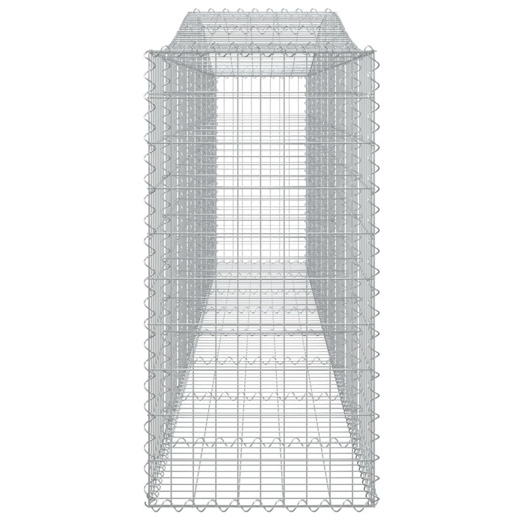 vidaXL kaarekujulised gabioonkorvid 20 tk, 400x50x100/120 cm, raud цена и информация | Aiad ja tarvikud | kaup24.ee