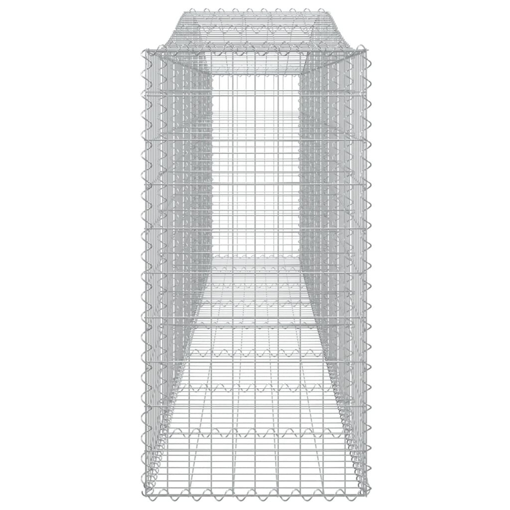 vidaXL kaarekujulised gabioonkorvid 3 tk, 400x50x100/120 cm, raud hind ja info | Aiad ja tarvikud | kaup24.ee