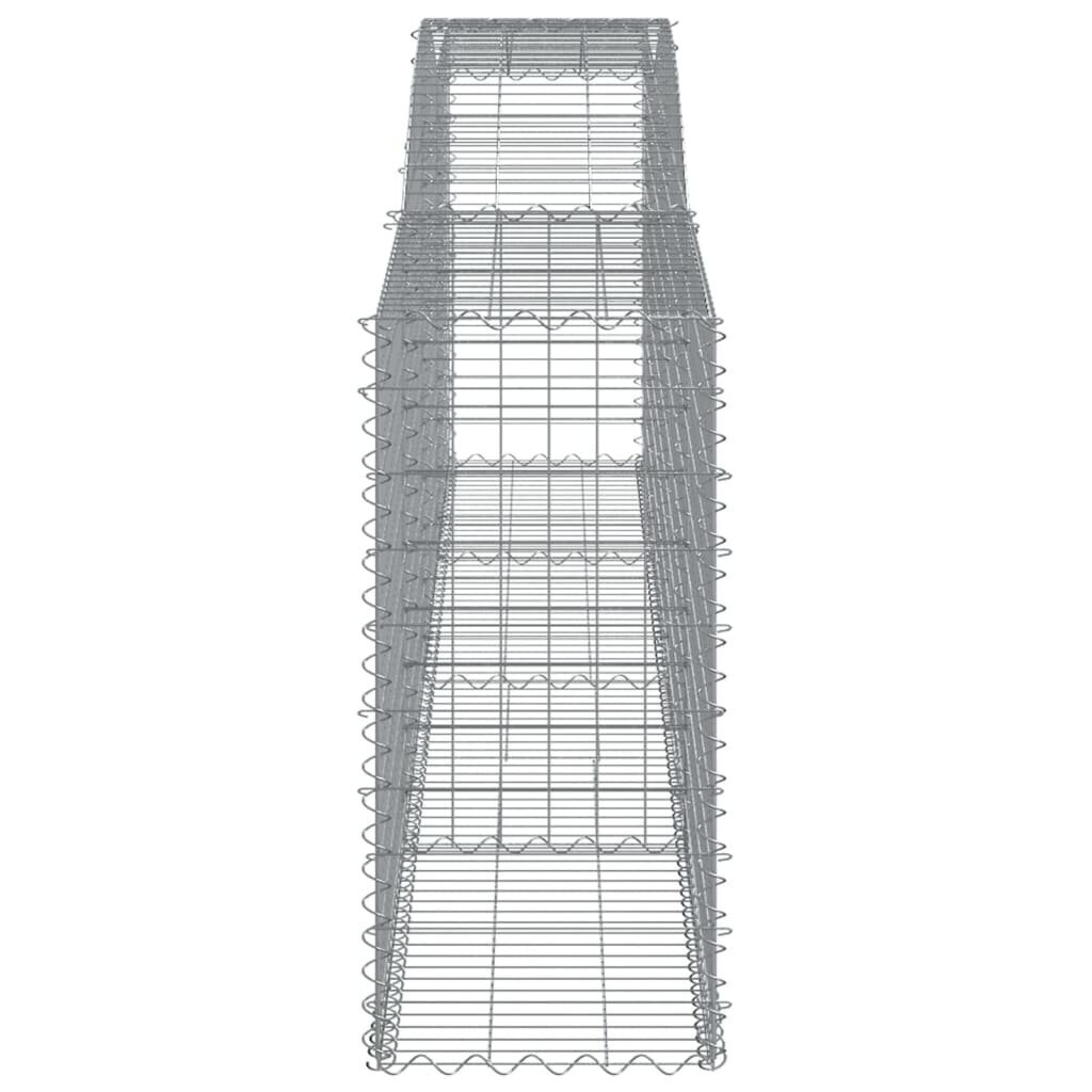 vidaXL kaarekujulised gabioonkorvid 5 tk, 400x50x100/120 cm, raud hind ja info | Aiad ja tarvikud | kaup24.ee