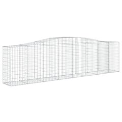 vidaXL kaarekujulised gabioonkorvid 4 tk, 400x50x100/120 cm, raud hind ja info | Aiad ja tarvikud | kaup24.ee