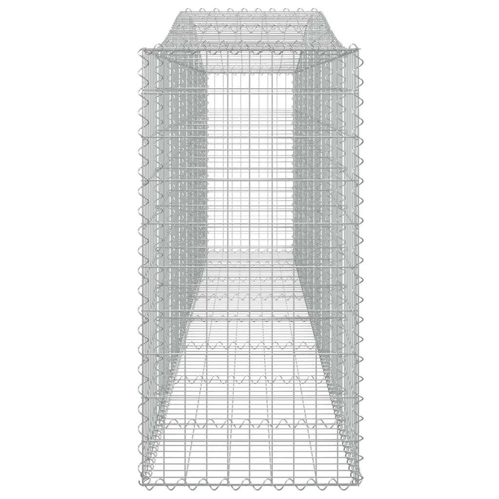 vidaXL kaarekujulised gabioonkorvid 2 tk, 400x50x100/120 cm, raud цена и информация | Aiad ja tarvikud | kaup24.ee