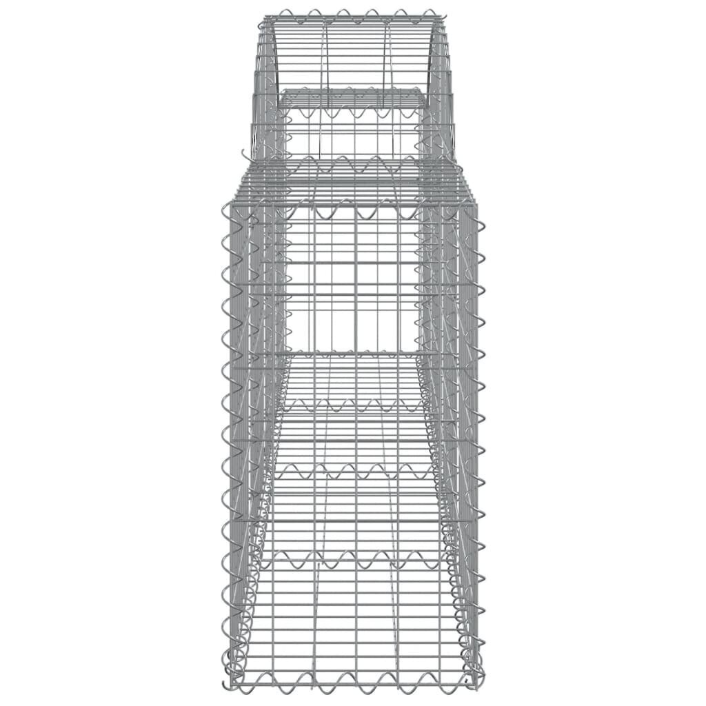 vidaXL kaarekujulised gabioonkorvid 5 tk, 200x30x60/80 cm, raud hind ja info | Aiad ja tarvikud | kaup24.ee