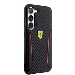 Ferrari PU Carbon Hard Case for Samsung Galaxy S23+ Black hind ja info | Telefoni kaaned, ümbrised | kaup24.ee