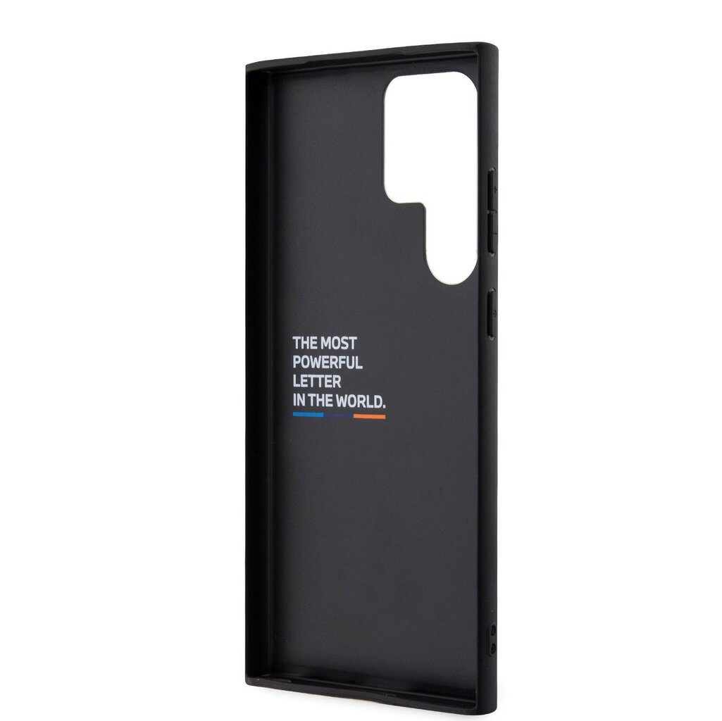 BMW M PU Carbon Blue Line Case for Samsung Galaxy S23 Ultra Black цена и информация | Telefoni kaaned, ümbrised | kaup24.ee