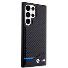 BMW M PU Carbon Blue Line Case for Samsung Galaxy S23 Ultra Black hind ja info | Telefoni kaaned, ümbrised | kaup24.ee