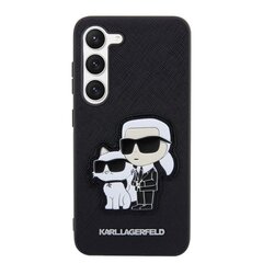Karl Lagerfeld PU Saffiano Karl and Choupette NFT - Samsung Galaxy S23+ , must цена и информация | Чехлы для телефонов | kaup24.ee