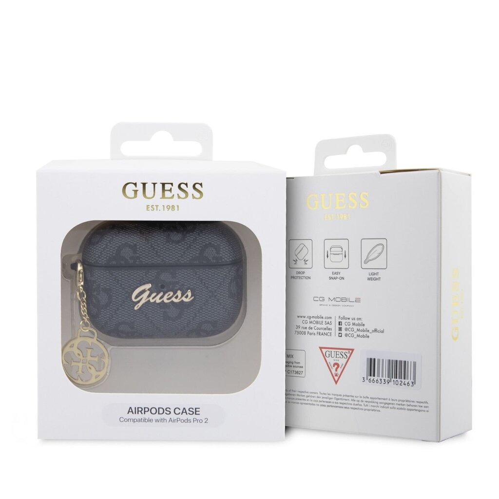Guess 4G Script Charms PC|PU - Airpods Pro 2 , must hind ja info | Kõrvaklappide tarvikud | kaup24.ee