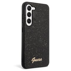 Guess PC|TPU Glitter Flakes Metal Logo Case for Samsung Galaxy S23 Black цена и информация | Чехлы для телефонов | kaup24.ee